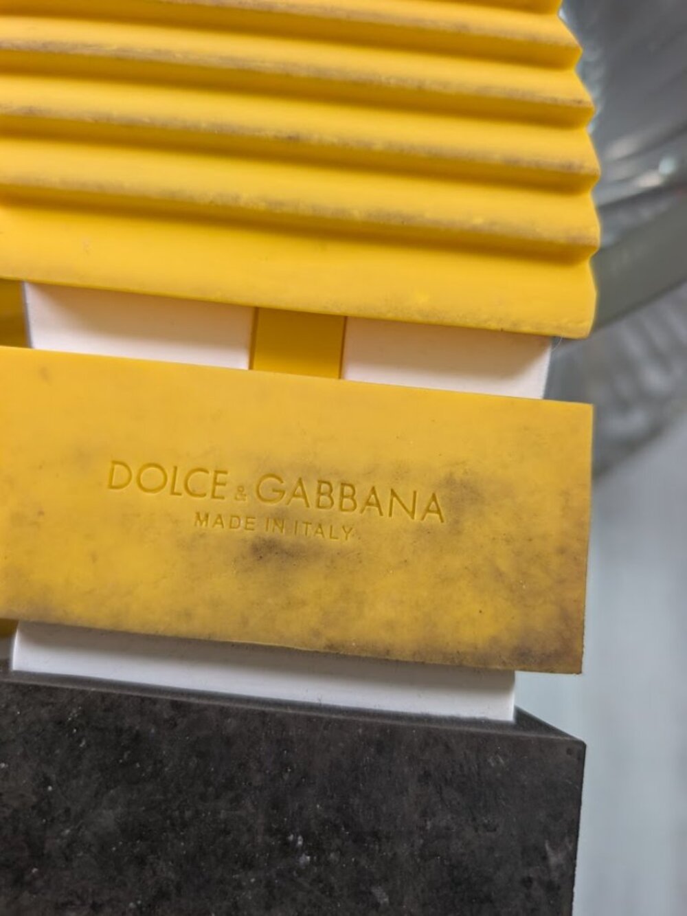 Dolce & Gabbana Sorrento Sneakers Yellow Knit Fabric EUR size 44 Unisex - Picture 11 of 11
